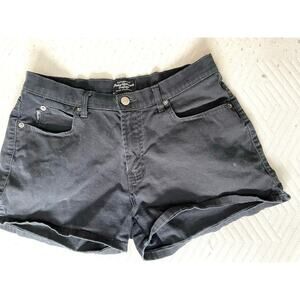 Indian Motorcycle Black Denim Shorts Made in Canada 14W